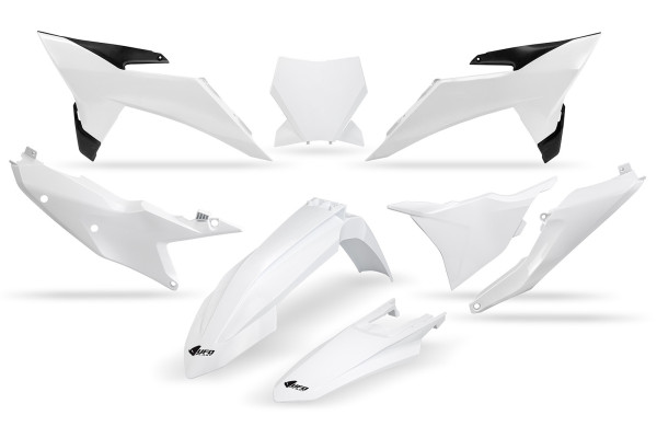 Plastic Kit white 20-25 compatible Ktm SX 250 - SX 125 - SX 150 - SX-F 350 - SX-F 450 - SX 300 - SX-F 250 - XC 125 - XC-F 25...